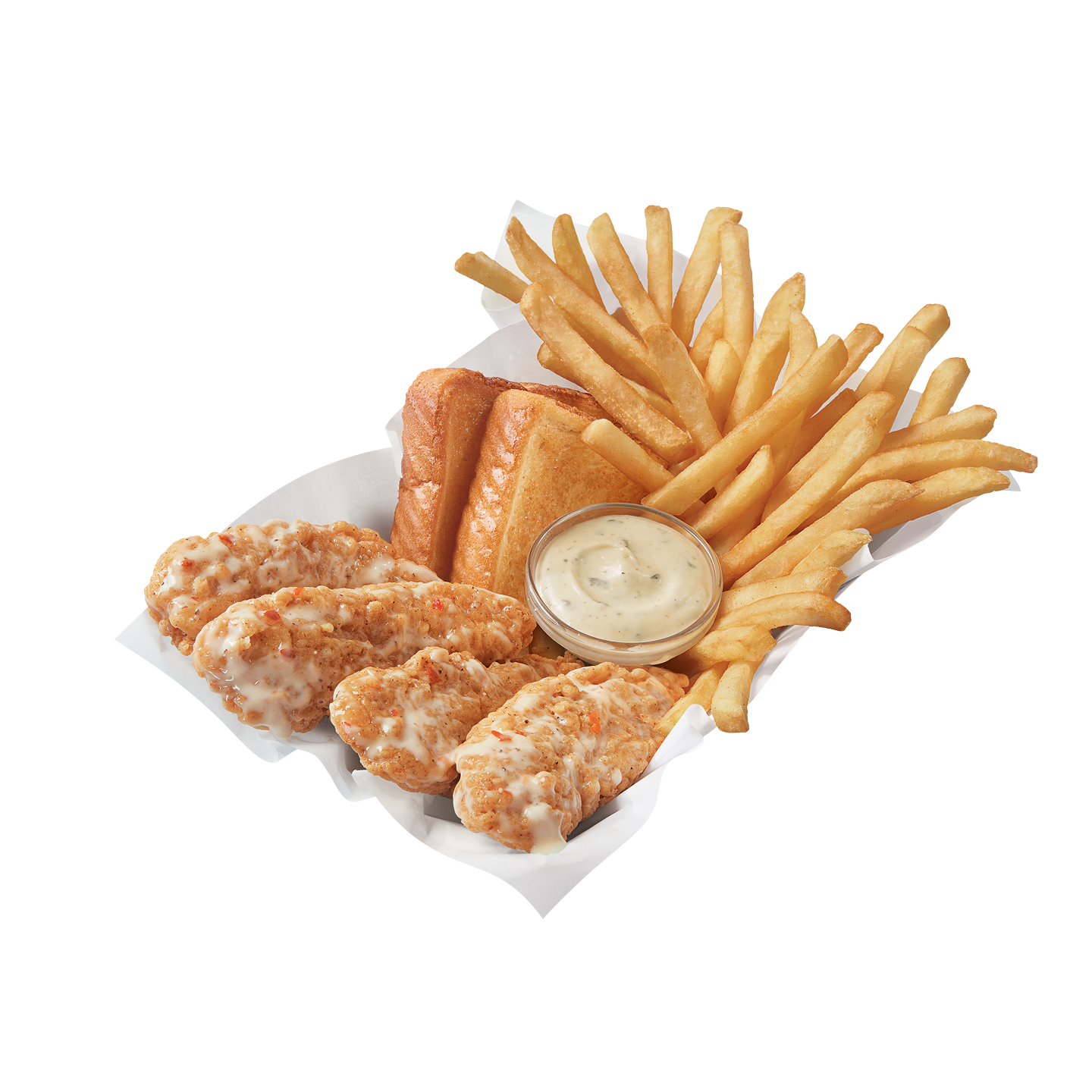 Parmesan Garlic Sauced & Tossed Chicken Strip Basket Dairy Queen® Menu