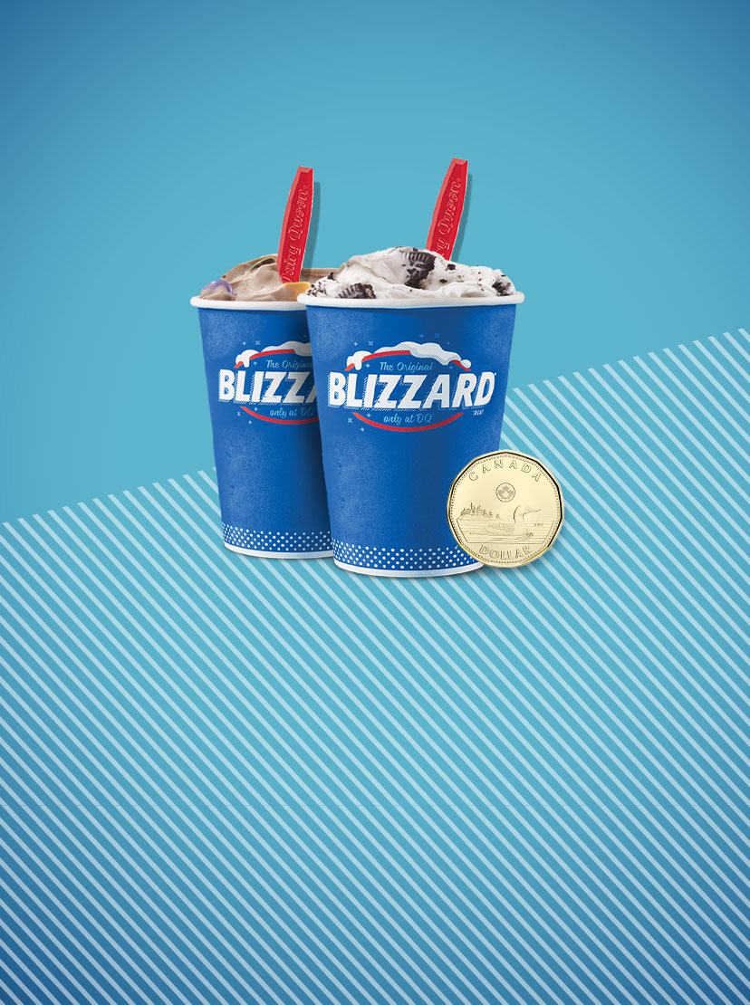 La promotion de dessert BLIZZARD à un dollar est en cours chez DQ